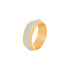 14k T-tone mill Edge Wedding Band (6mm)