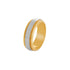 18k T-tone Wedding Band (6mm)