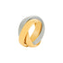 18k T-tone Swirl Wedding Band (9mm)