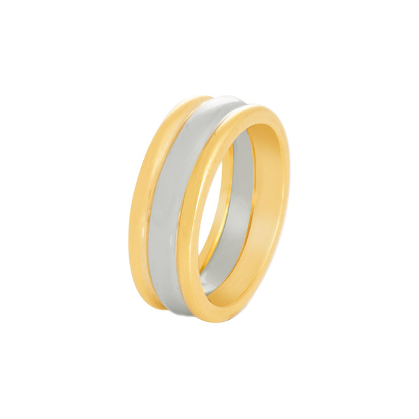 18k T-tone Custom Wedding Band (7mm)