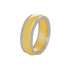 18k T-tone High Polish Wedding Band (7.5mm)