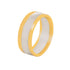 Yellow Gold & Platinum inner Lining Wedding Band (9mm)