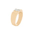 14k Yellow Gold Baguette Cubic Wedding Band