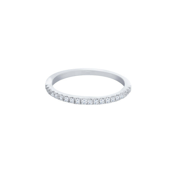 14k White Gold (0.20 Ct. Tw.) Diamond Wedding Band