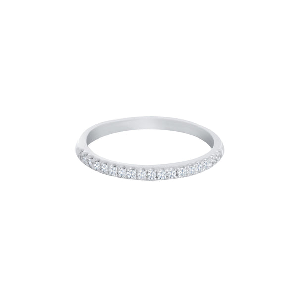 14k White Gold (0.20 Ct. Tw.) Diamond Wedding Band