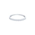 14k White Gold (0.28 Ct. Tw.) Half Diamond Wedding Band