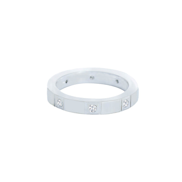 14k White Gold (0.12 Ct. Tw.) Eternity Wedding Band