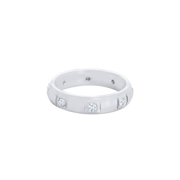 18k White Gold (0.30 Ct. Tw.) Diamond Eternity Wedding Band