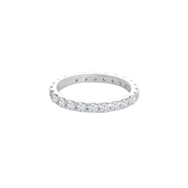 14k White Gold (0.72 Ct. Tw) Eternity Diamond Wedding Band