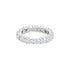 18k White Gold Cubic Eternity Wedding Band (4mm)