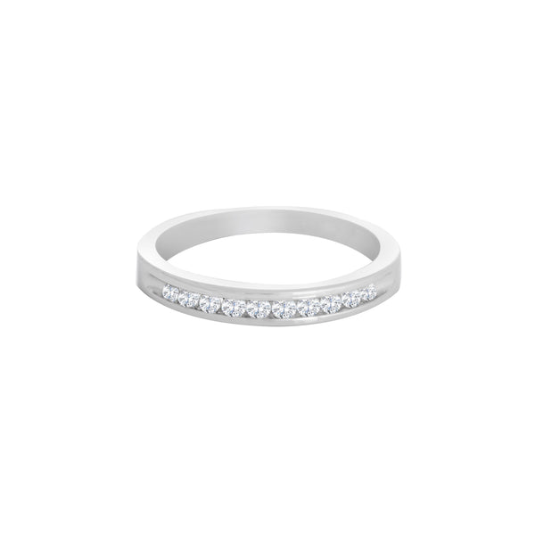 18k White Gold (0.20 Ct. Tw.) Diamond Wedding Band