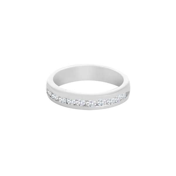 18k White Gold (0.35 Ct. Tw.) Diamond Wedding Band