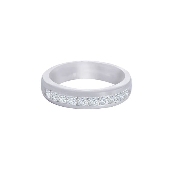 18k White Gold (0.75 Ct. Tw.) Diamond Wedding Band