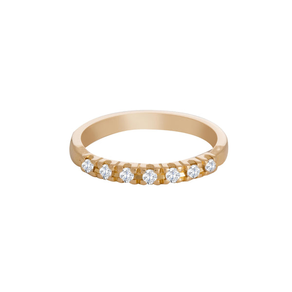 18k Yellow Gold (0.20 Ct. Tw.) Diamond Wedding Band