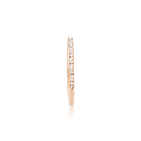 18k Rose Gold (0.12 Ct. Tw.) Stacking Ring