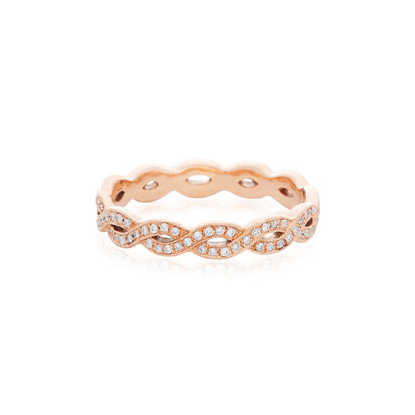 18k Rose Gold (0.25 Ct. Tw.)eternity Wedding Band