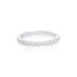 14k White Gold(0.32 Ct. Tw.) Diamond mill Edge Stacking Ring