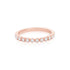 14k Rose Gold (0.32 Ct. Tw.) Round mill Stacking Ring