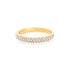 14k Yellow Gold (0.37 Ct. Tw.) Three Row Pave Wedding Band